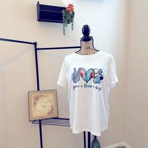 Peace ✌️ Love ❤️ Dogs 🐾 XL T-Shirt